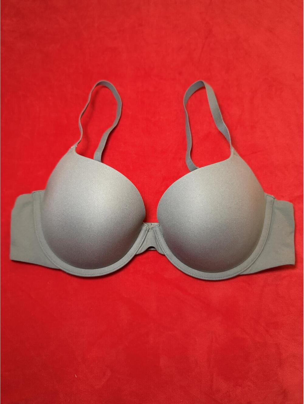 NWOT Skims Fits Everybody Push Up Demi Bra Color Grey Size 36B